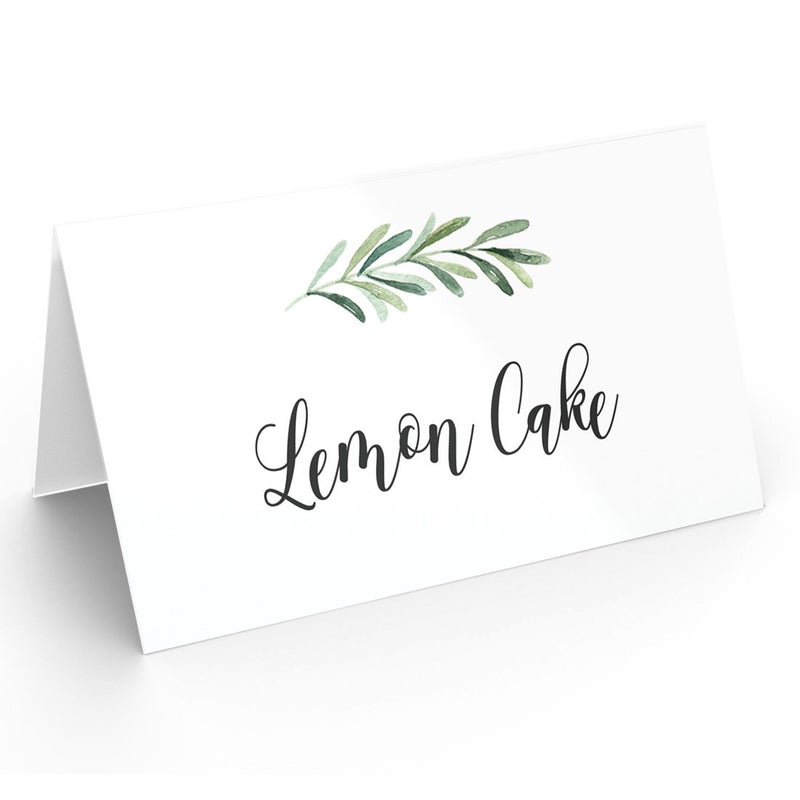 Printed Party Table Place Cards for All Occasions and Events, Set of 25 (Elegant Branch) - Image 4